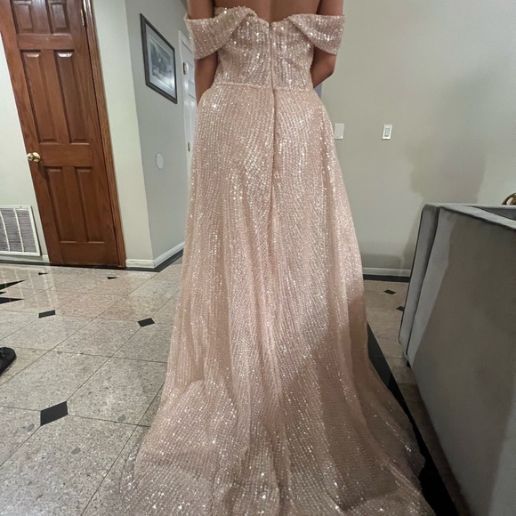 Beautiful Medium blush dress size 10. Only wore once, great shape and condition - Picture 6 of 7